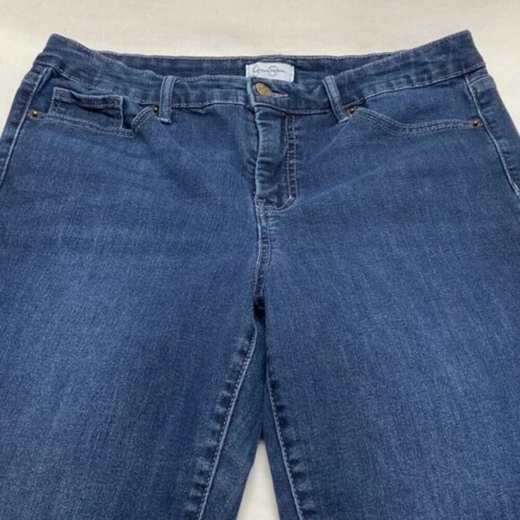 Jessica Simpson Jeans Women's 10 Blue Dark Wash High Waist Skinny Stretch GUC - Picture 14 of 14